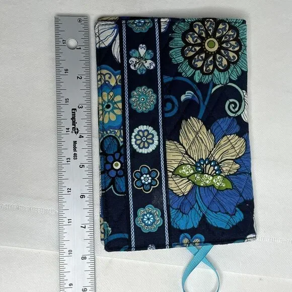 Vera Bradley‎ Blue Floral Clutch Wallet 8in - Picture 4 of 4